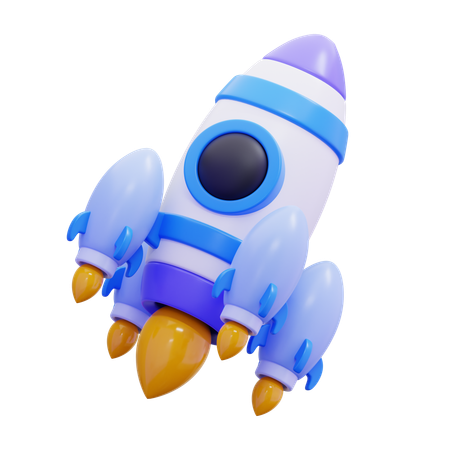 Rocket  3D Illustration