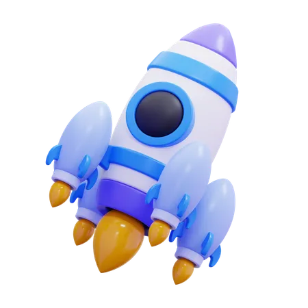 Rocket  3D Illustration