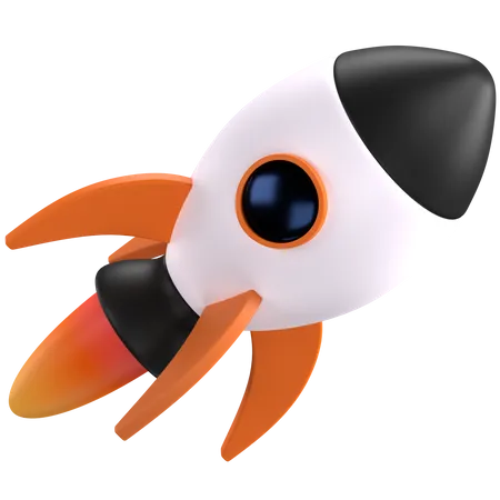 Rocket  3D Illustration