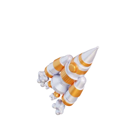 Rocket  3D Illustration