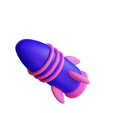 Rocket  3D Illustration