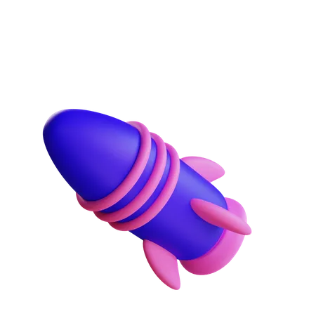 Rocket  3D Illustration