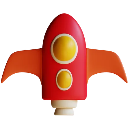 Rocket  3D Illustration