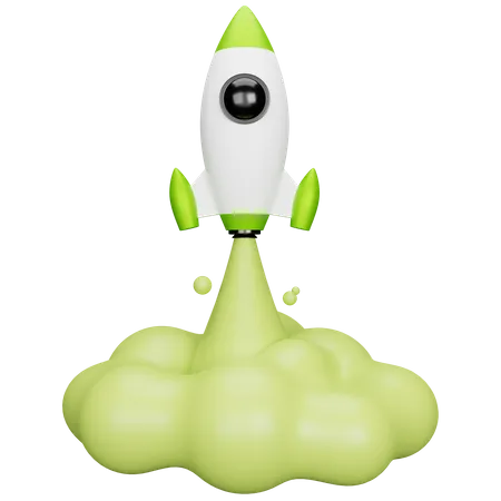 Rocket  3D Illustration