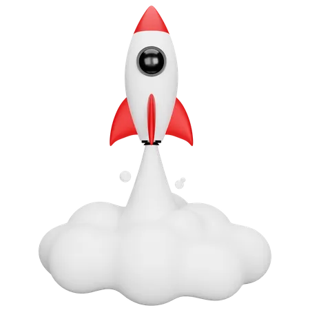 Rocket  3D Illustration