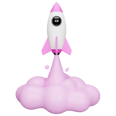 Rocket  3D Illustration