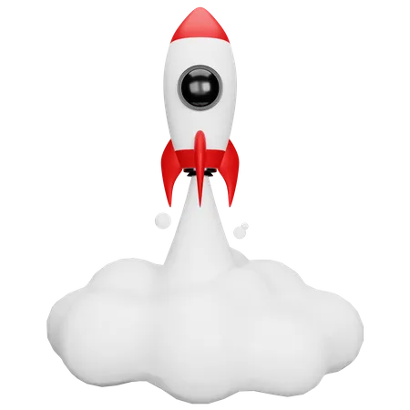 Rocket  3D Illustration