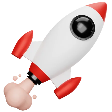 Rocket  3D Illustration