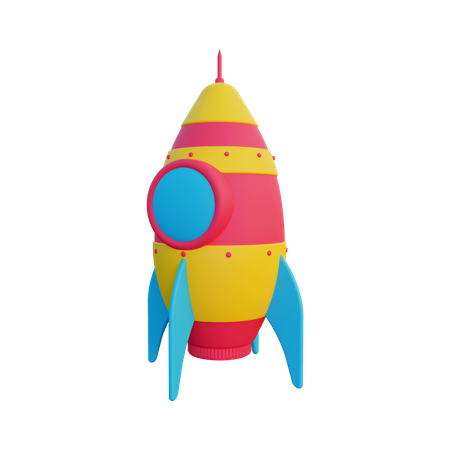 Rocket  3D Illustration