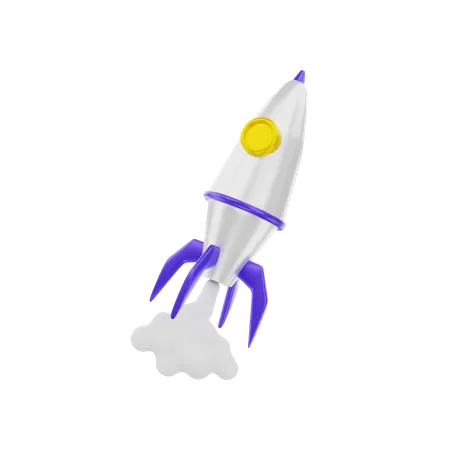 Rocket  3D Illustration