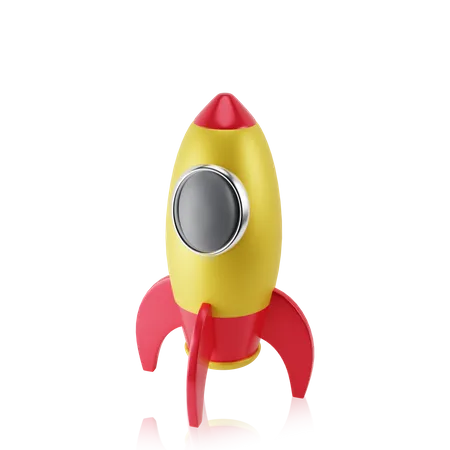 Rocket 3D Illustration