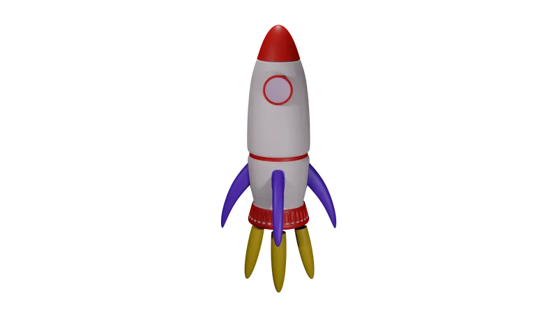 Rocket Download This Item Now 3D Icon