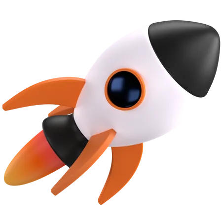 3 D Illustration Of A Rocket 3D Illustration