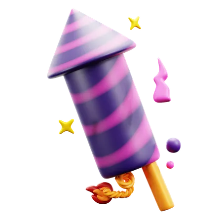 Rocket Explosion  3D Icon