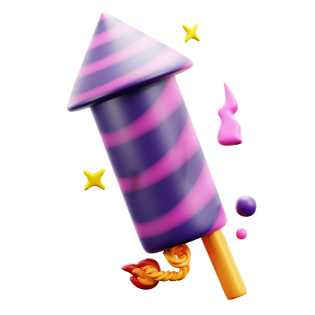 Rocket Explosion  3D Icon