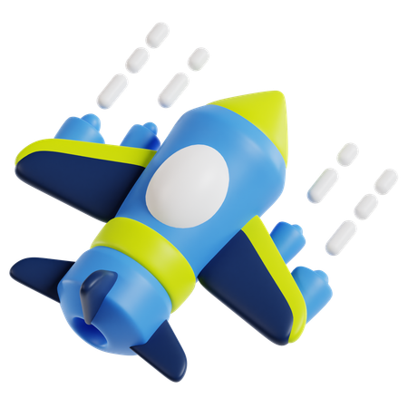 Rocket Game  3D Icon
