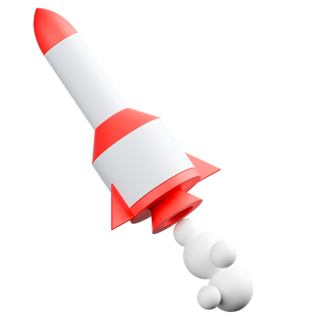 Rocket launch  3D Icon