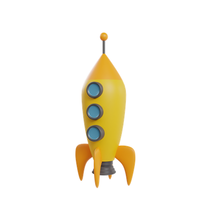 Rocket Launch  3D Icon