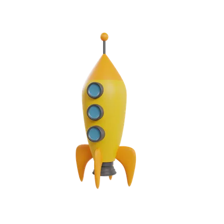 Rocket Launch  3D Icon