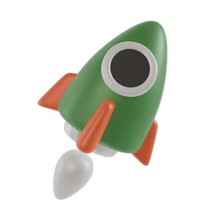 Rocket Launch  3D Icon