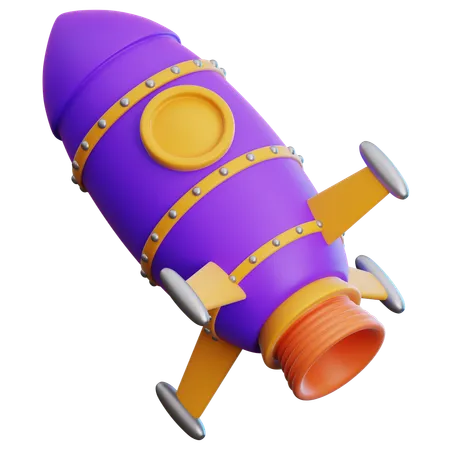 Rocket Launch  3D Icon