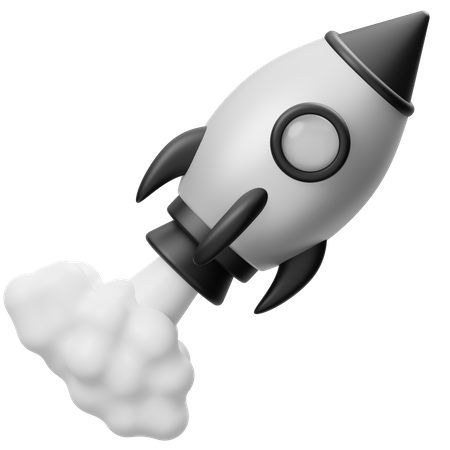 Rocket Launch  3D Icon