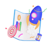 startup analysis graph emoji 3d