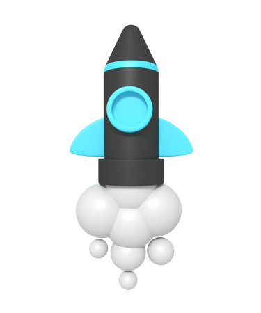 Rocket Launch  3D Icon