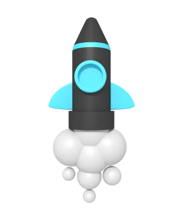 3 D Icon Of Rocket Start Up 3D Icon