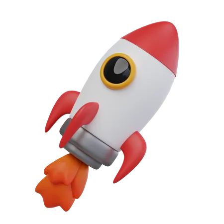 Rocket 3 D Illustration 3D Icon