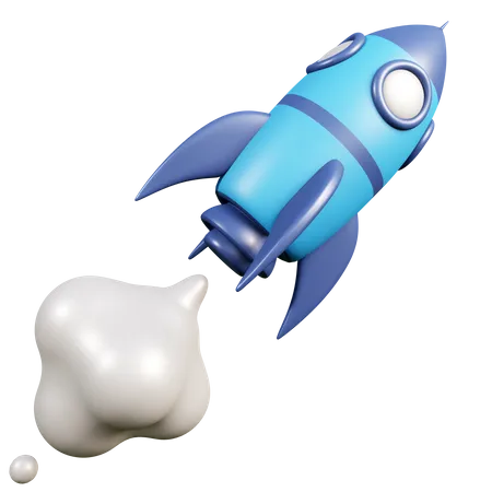 Rocket 3 D Icon With High Resolution Render Business Illustration 3D Icon