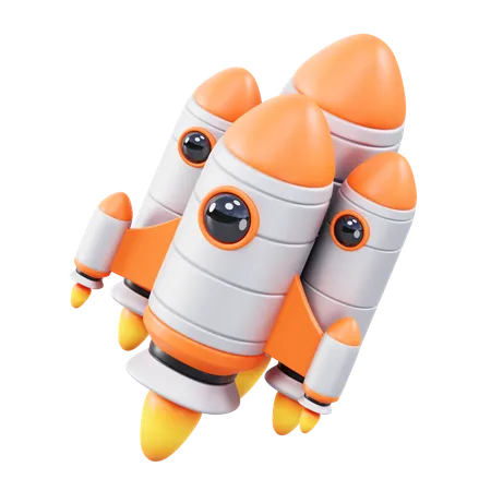 Rocket Launches  3D Icon