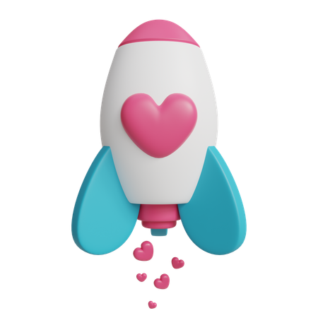 Rocket Love  3D Icon