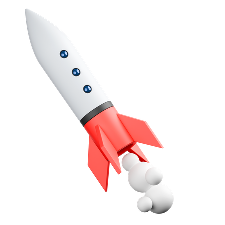 Rocket missile  3D Icon