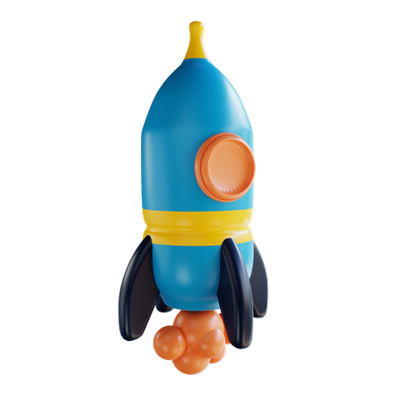 Rocket mission 3D Illustration