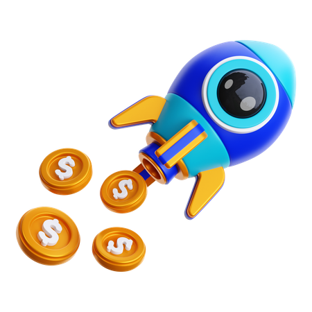 Rocket Money  3D Icon