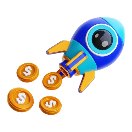 Rocket Money  3D Icon