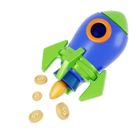 Rocket Money  3D Icon