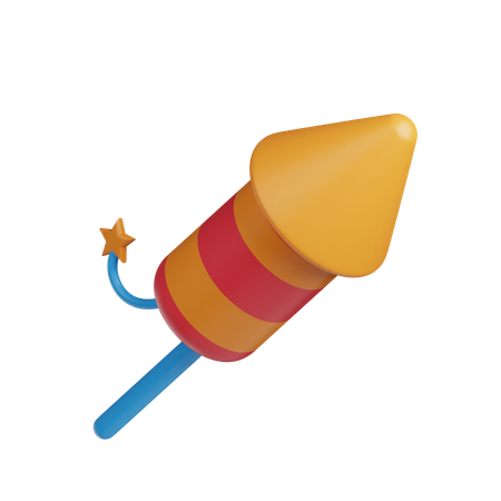 Rocket Party  3D Icon