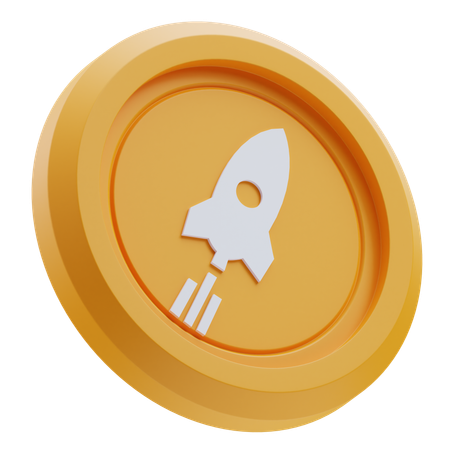 Crypto-monnaie Rocket Pool  3D Icon