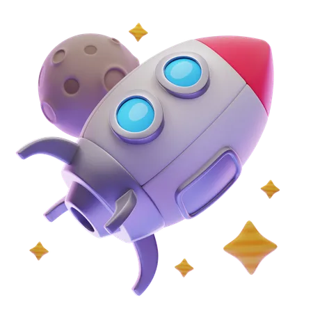 Rocket Space  3D Icon