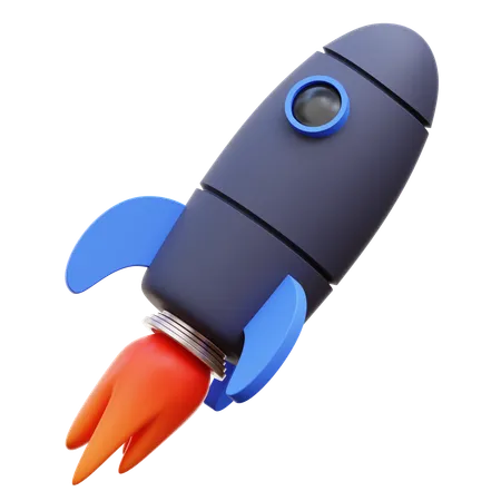 Rocket Spaceship  3D Icon