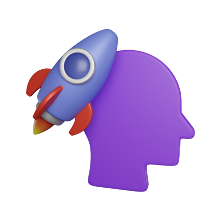 Rocket Startup  3D Icon