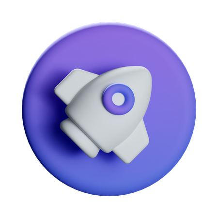Rocket Startups  3D Icon