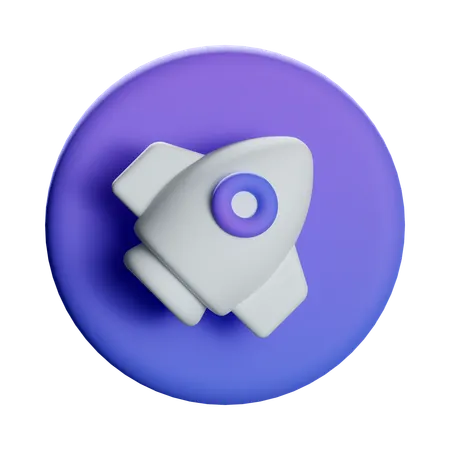 Rocket Startups  3D Icon