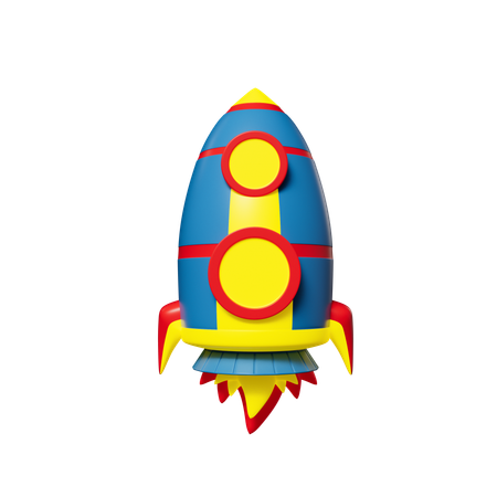 Rocket Sticker  3D Sticker