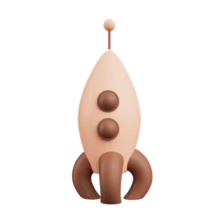 Rocket Toy  3D Icon