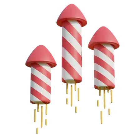 Rockets  3D Illustration