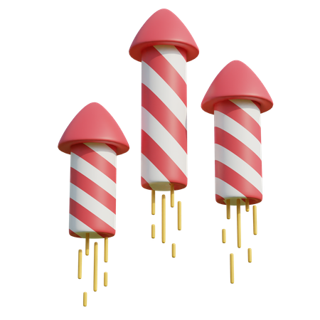 Rockets 3D Illustration