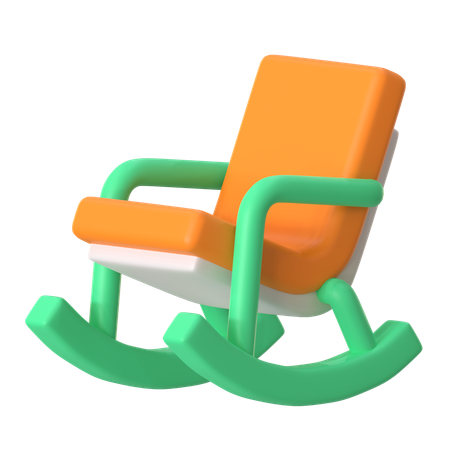 Rocking Chair  3D Icon